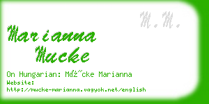 marianna mucke business card